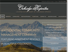 Tablet Screenshot of oakridgepropertiesllc.com